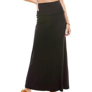 Just arrived! Black high waist soft maxi skirt!